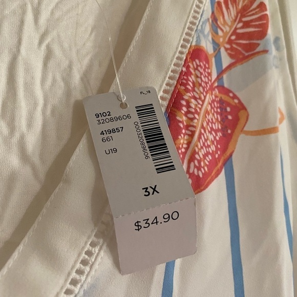 𝅺TUNIC Tank, New With Tags, Size 3X Reitman’s - Picture 2 of 2